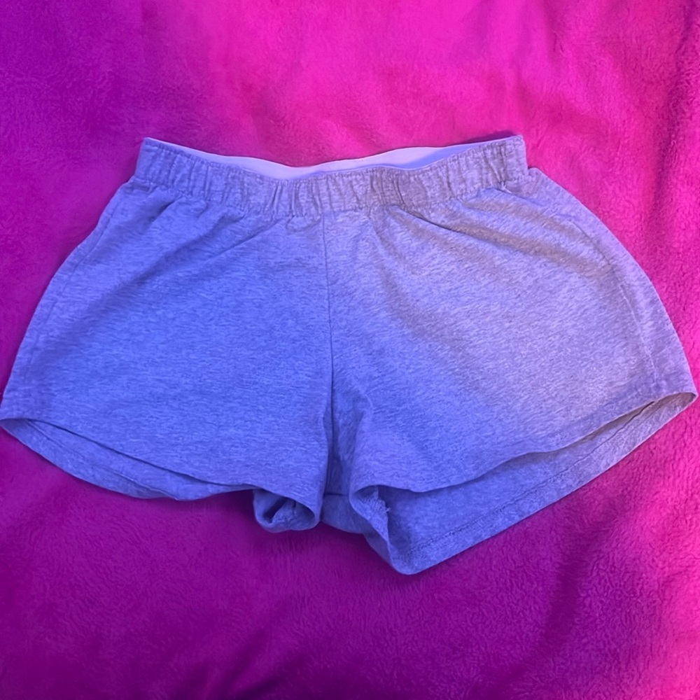 Grey varsity shorts